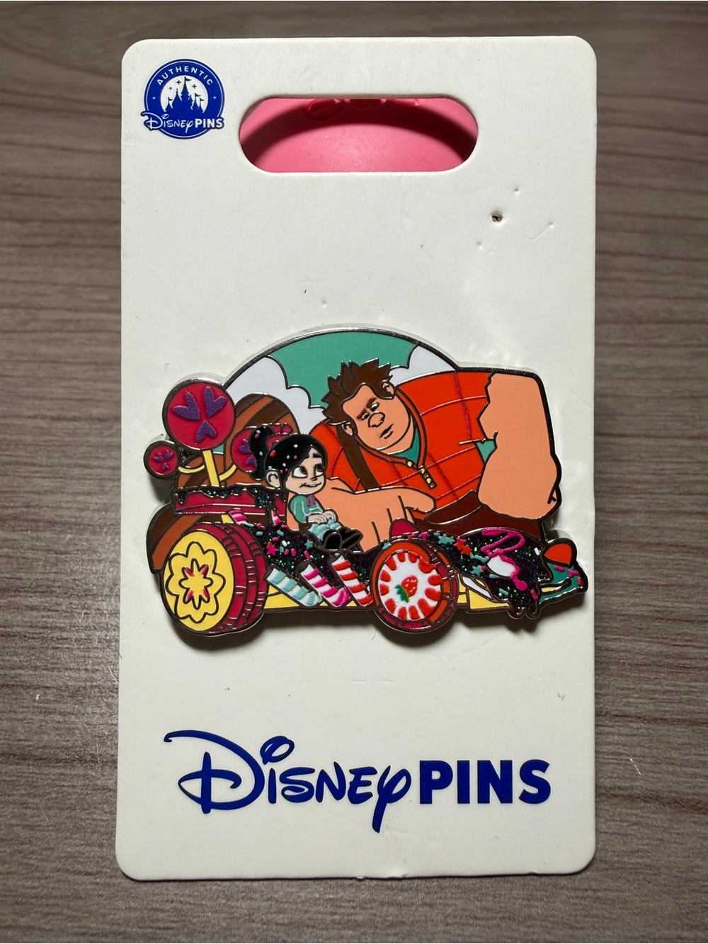 Disney Pins Ralph Looking at Vanellope's Kart